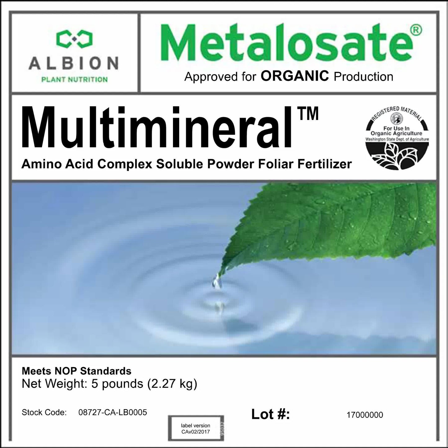 Metalosate MultiMineral Soluble Powder 44 lb.