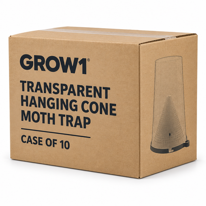 Case of 10 GROW1 Transparent Hanging Cone Moth Traps based on the single-unit image