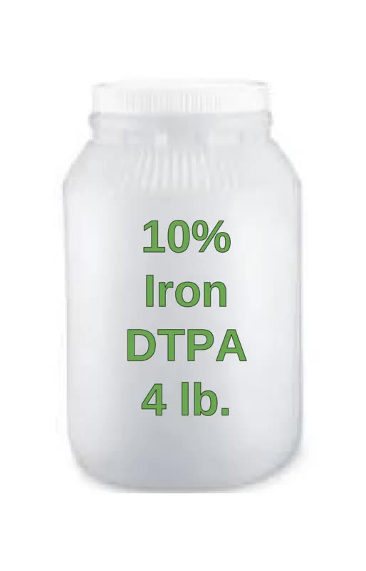 10% Iron DTPA chelated fertilizer 4 lb.