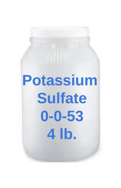 Potassium Sulfate 0-0-53 fertilizer 4 lb.