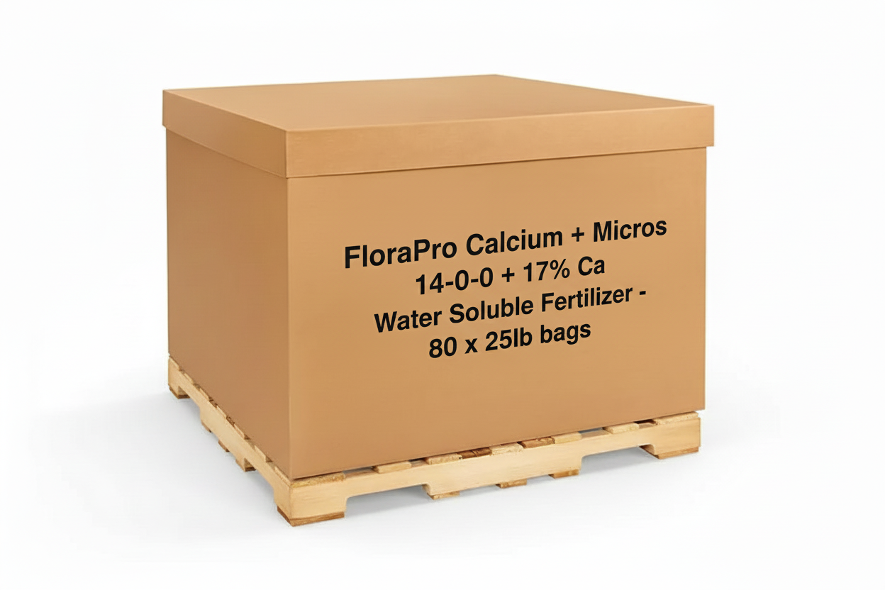 FloraPro Calcium + Micros 14-0-0 + 17% Ca Water Soluble Fertilizer - 25lb