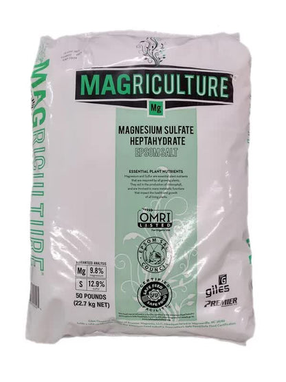 Magriculture Magnesium Sulfate 50 lb. bag.