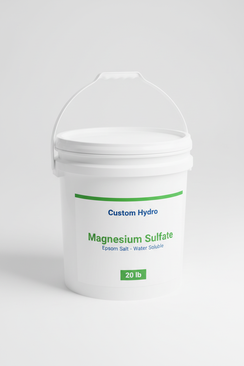 Custom Hydro Magnesium Sulfate (Epsom Salt) water soluble fertilizer 20 lb pail