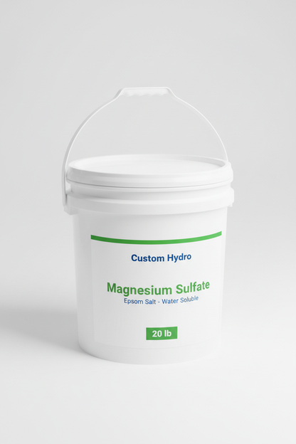 Custom Hydro Magnesium Sulfate (Epsom Salt) water soluble fertilizer 20 lb pail