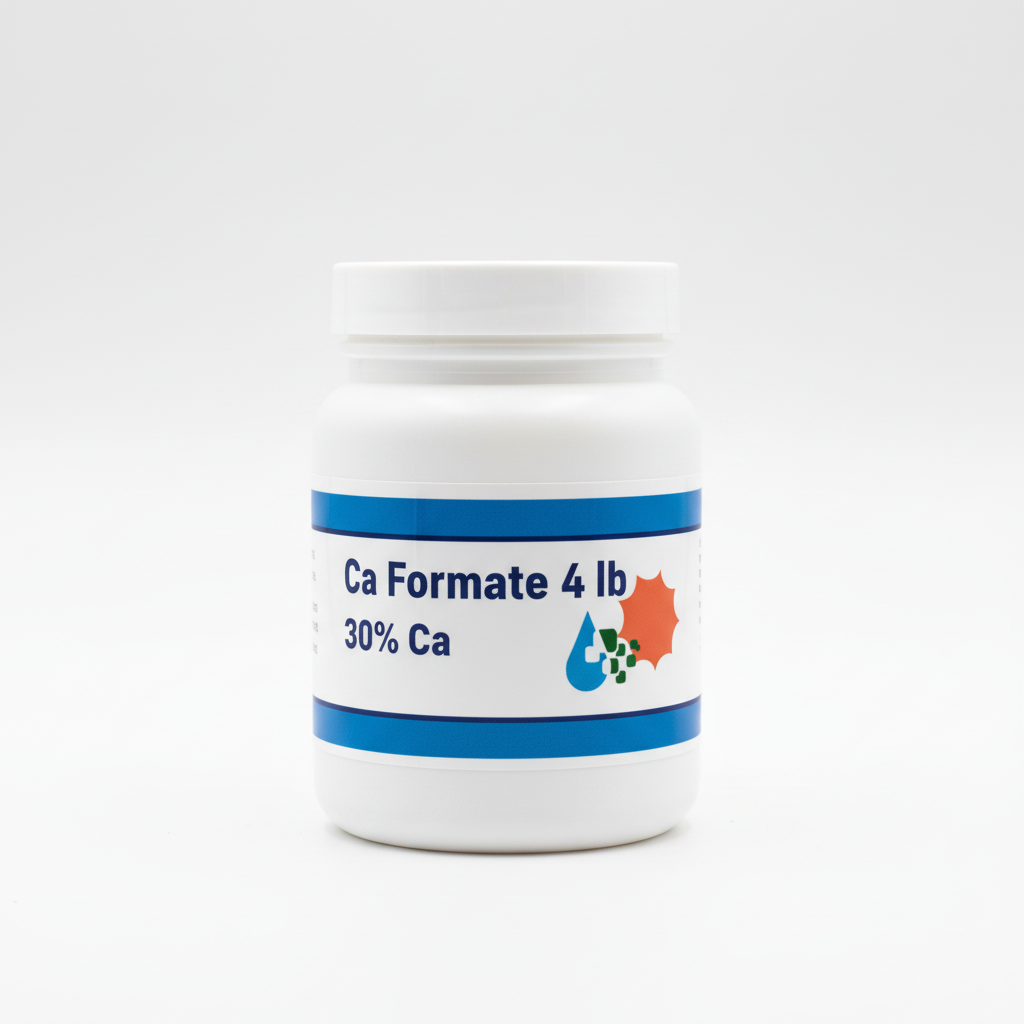 Calcium Formate 30% Ca nitrogen-free water-soluble fertilizer 4 lb resealable jar