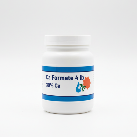 Calcium Formate 30% Ca nitrogen-free water-soluble fertilizer 4 lb resealable jar