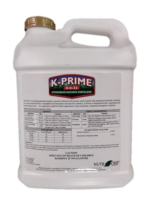 Nutra-Sorb K-Prime 0-0-25 Potassium Acetate Fertilizer