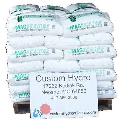 Magriculture magnesium sulfate fertilizer full pallet of 50 lb bags (epsom salt)