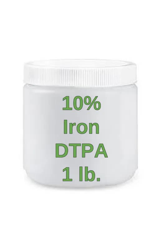 10% Iron DTPA chelated fertilizer 1 lb.
