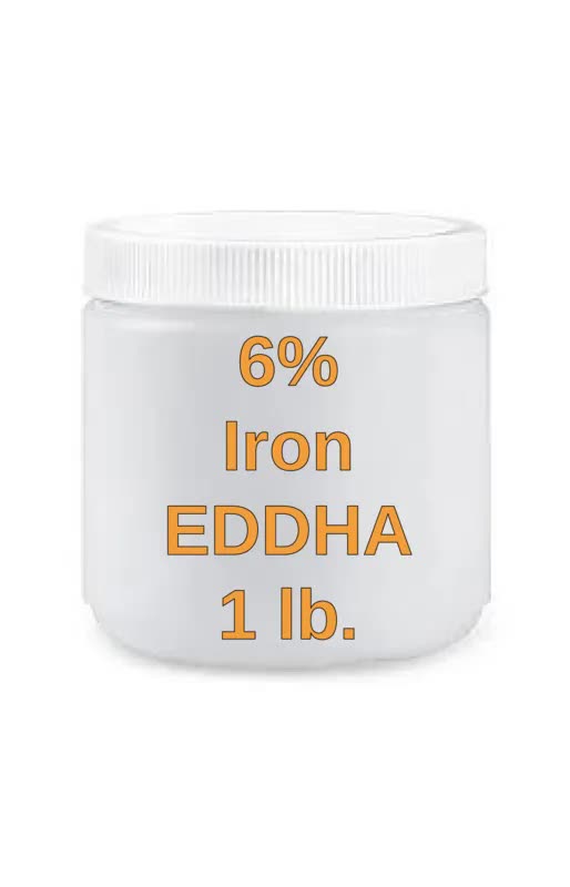 6% Iron EDDHA chelated fertilizer 1 lb.