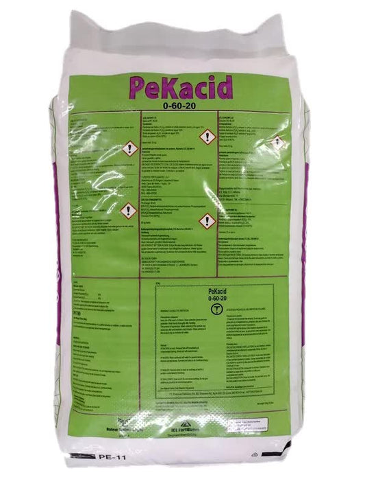 PeKacid 0-60-20 Fertilizer 55 lb. backside