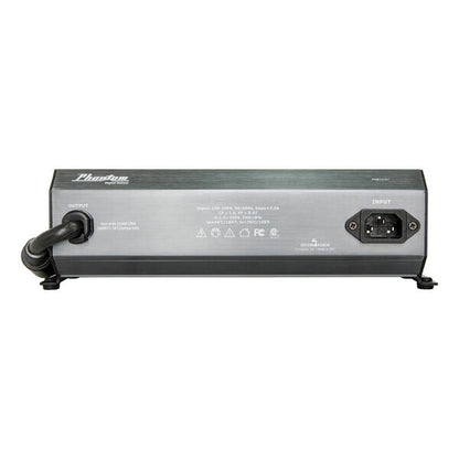 PHANTOM PHBC3151 315W CMH ballast, straight-on view of the lamp output lead and power input socket.