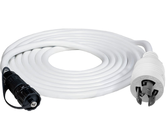 White PHOTOBIO VP power harness with L7-15P plug and black fixture connector