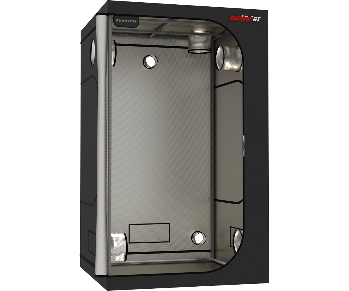 PHANTOM Cultivar GT44 grow tent with open front and reflective interior