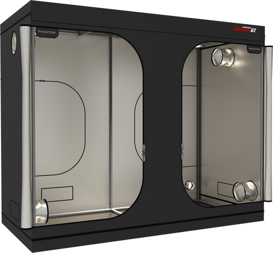 PHANTOM Cultivar GT84 grow tent with open front and reflective interior
