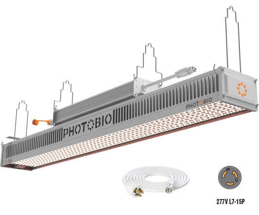 PHOTOBIO TX2 800W LED grow light, linear fixture with L7-15P Cord