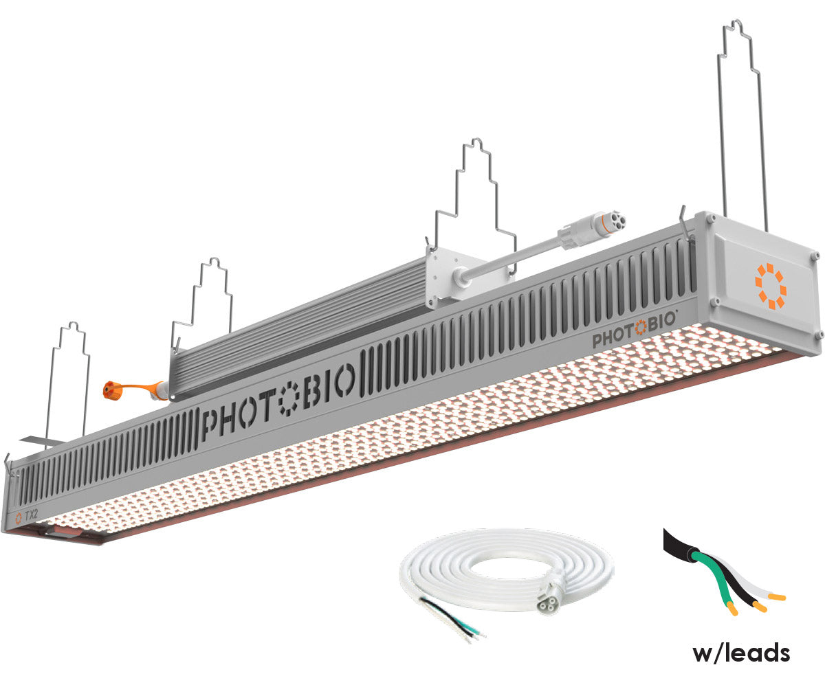 PHOTOBIO TX2 800W LED grow light, linear fixture with Leads Cord