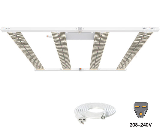 PHOTOBIO MX2 680W LED grow light, multi-bar fixture with 208–240V Cord