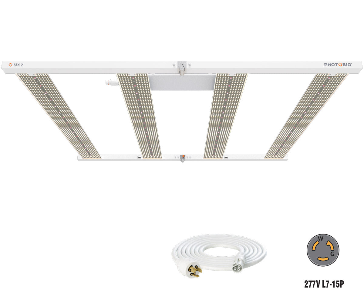PHOTOBIO MX2 680W LED grow light, multi-bar fixture with L7-15P Cord