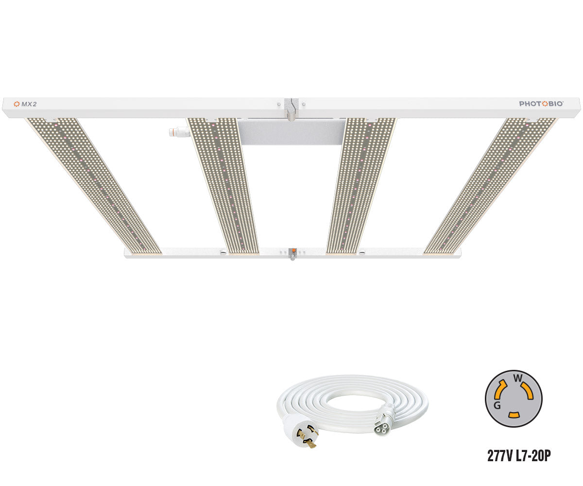 PHOTOBIO MX2 680W LED grow light, multi-bar fixture with L7-20P Cord