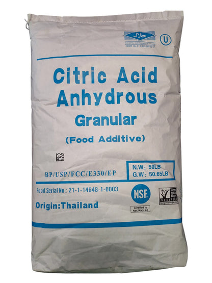 Citric Acid Anhydrous 50 lb.