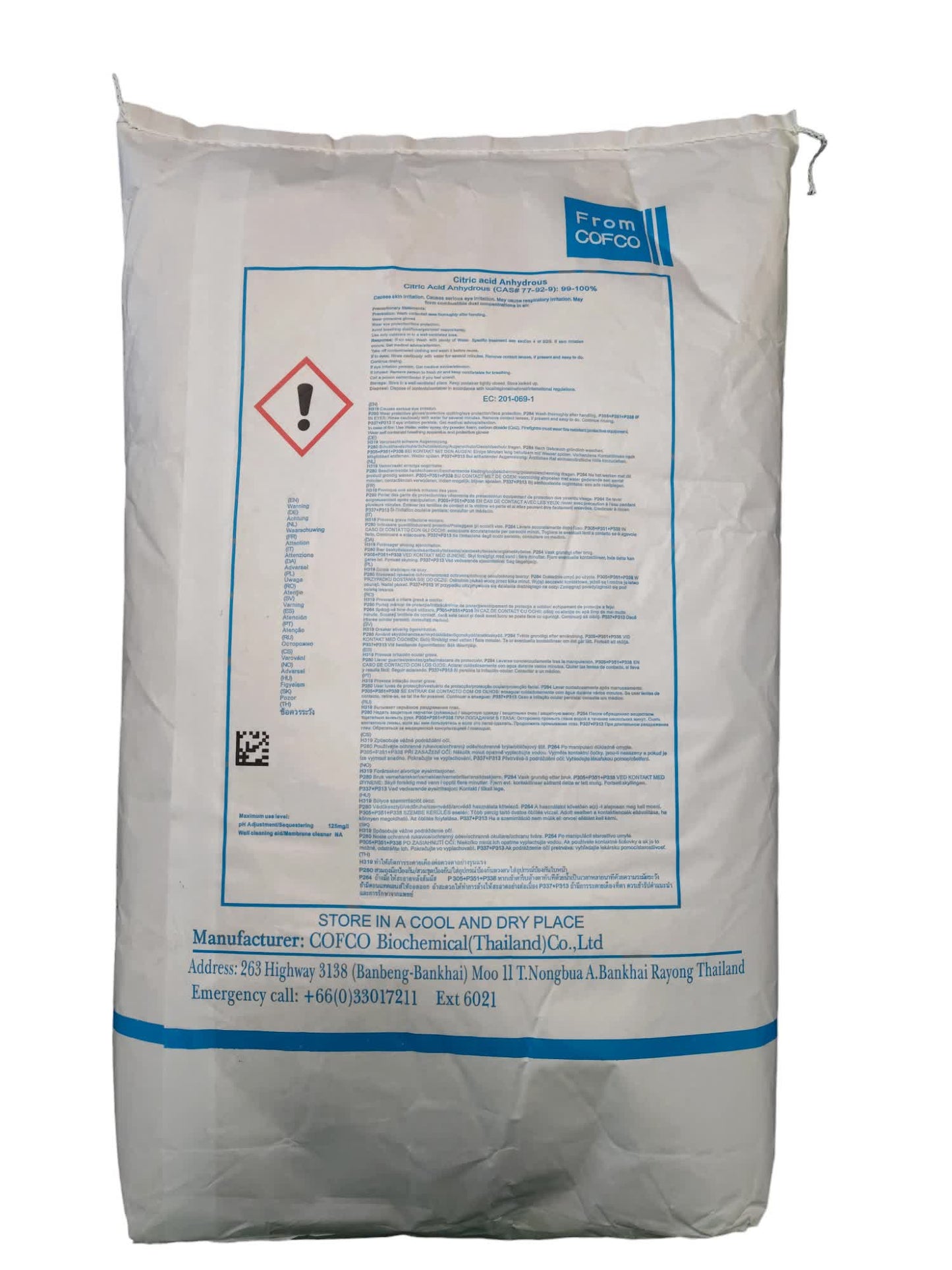 Citric Acid Anhydrous 50 lb