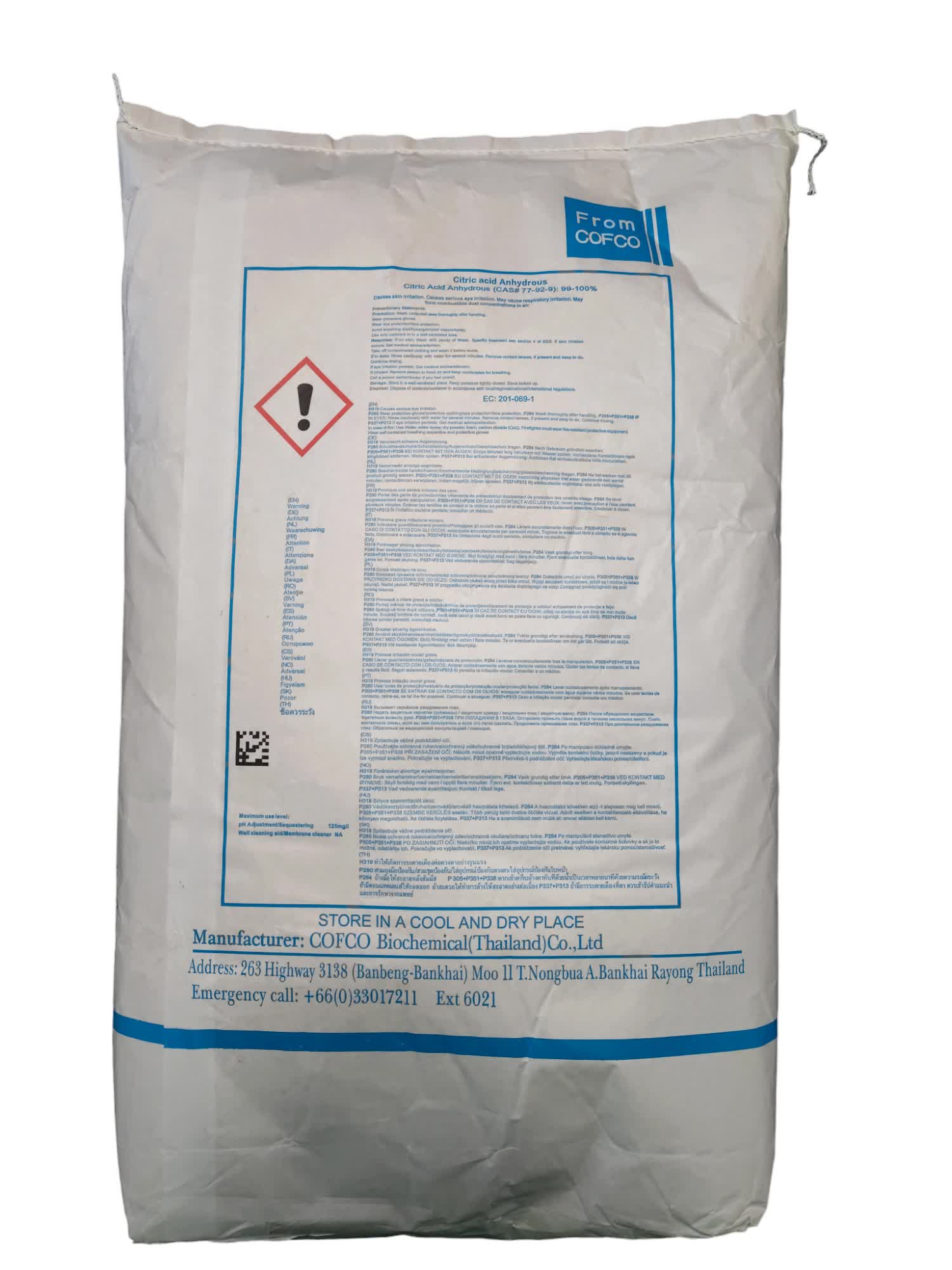 Citric Acid Anhydrous 50 lb