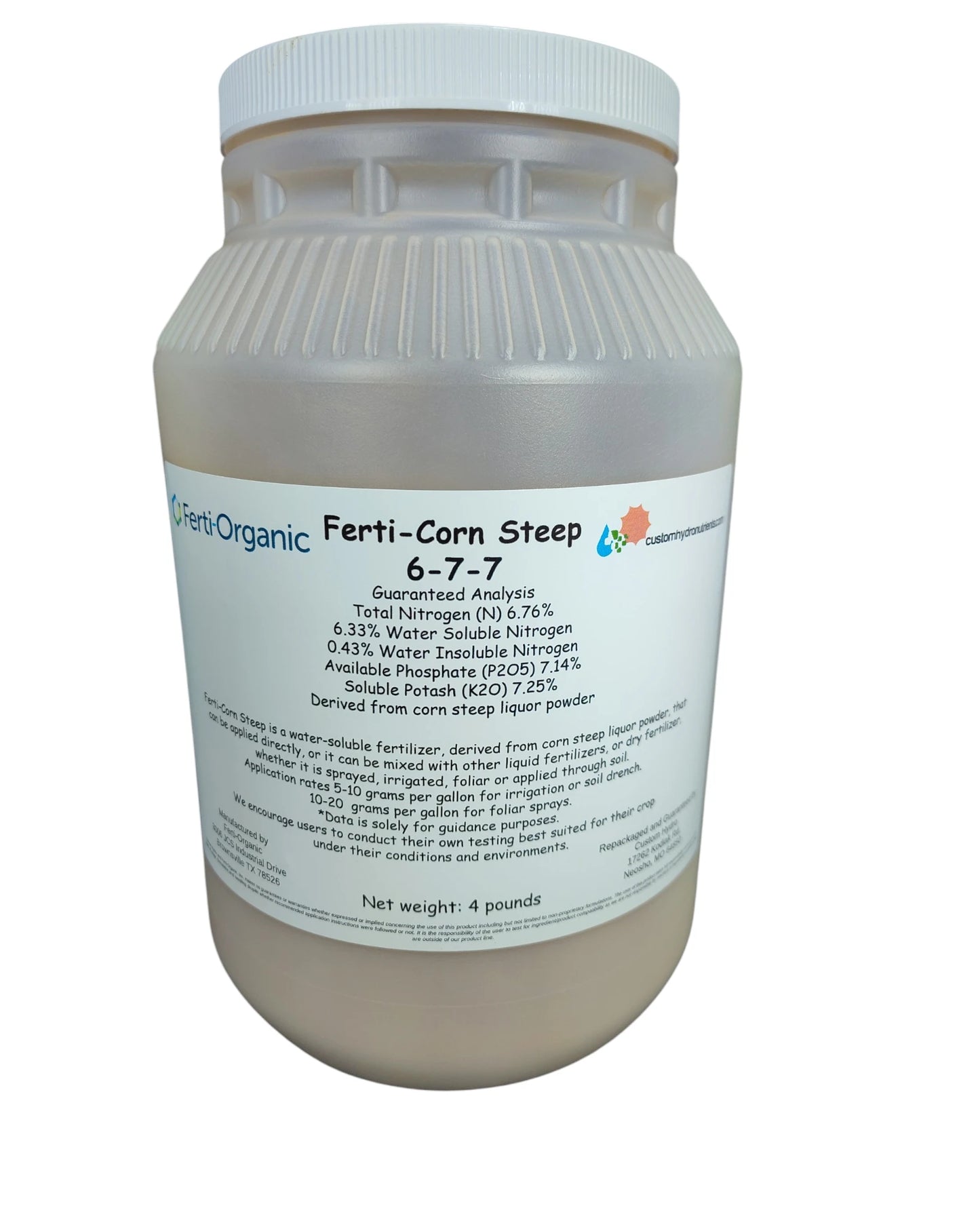 Ferti-Corn Steep Powder 6-7-7 Organic NPK - 4 lb