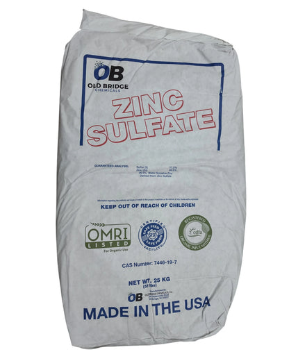 Old Bridge Zinc Sulfate Monohydrate | OMRI 55 lb