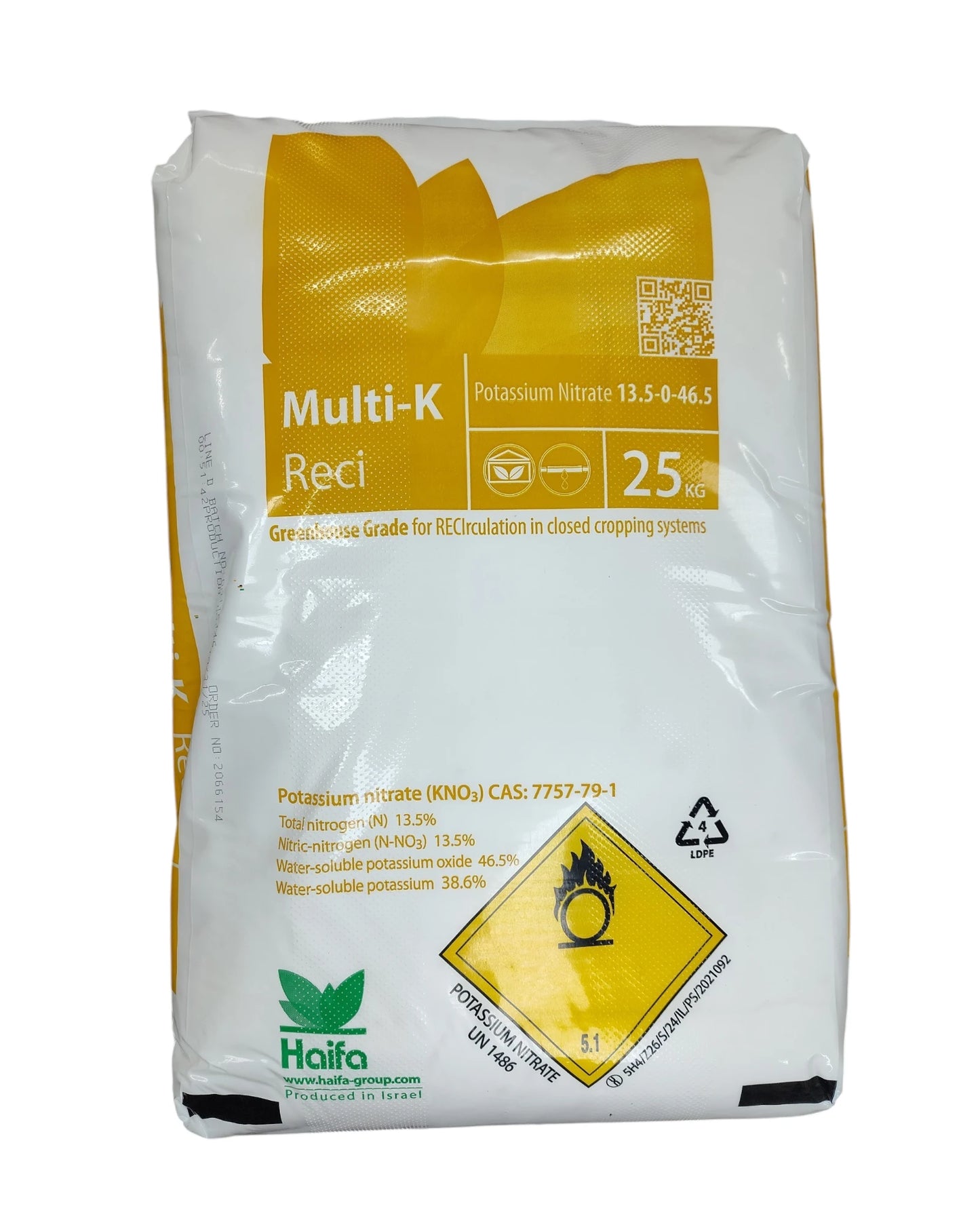 Haifa Multi-K RECI Potassium Nitrate 55 lb