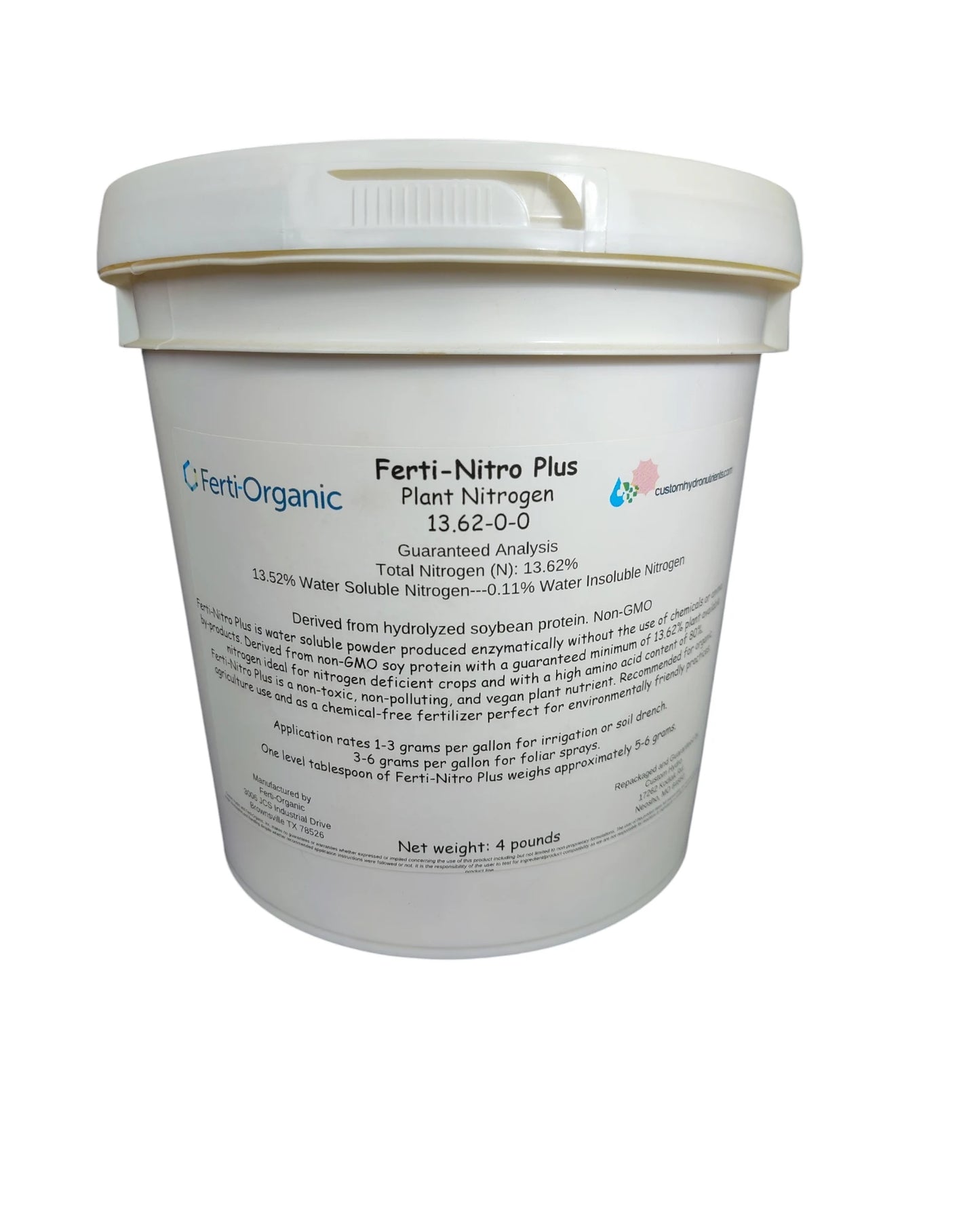 Ferti-Nitro Plus Organic Nitrogen 13.62-0-0 - 4 lb