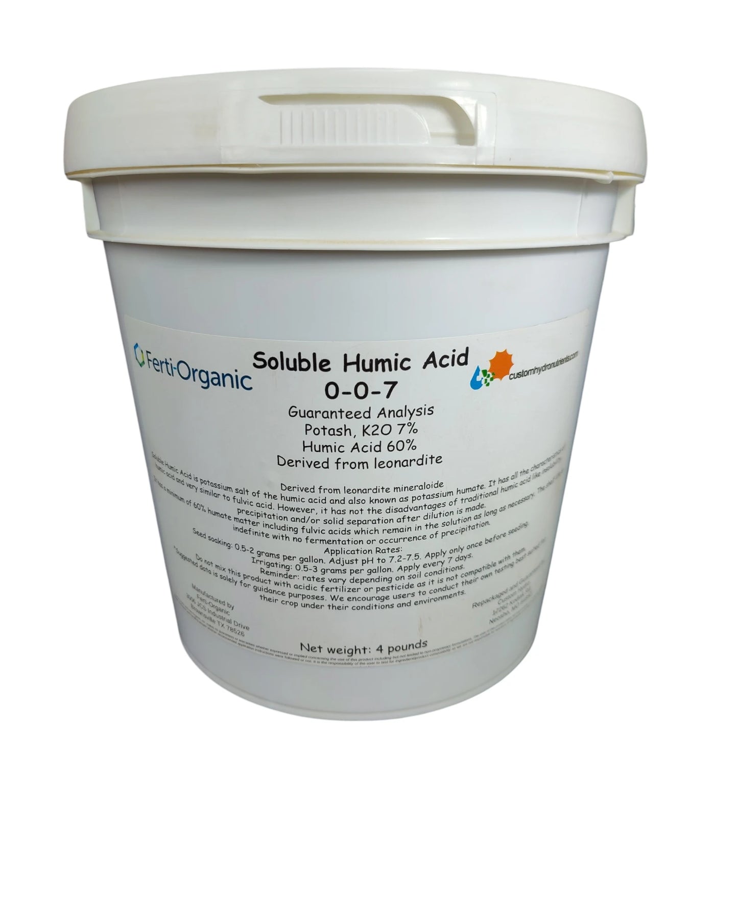 Ferti-Organic Soluble Humic Acid 0-0-7 - 4 lb