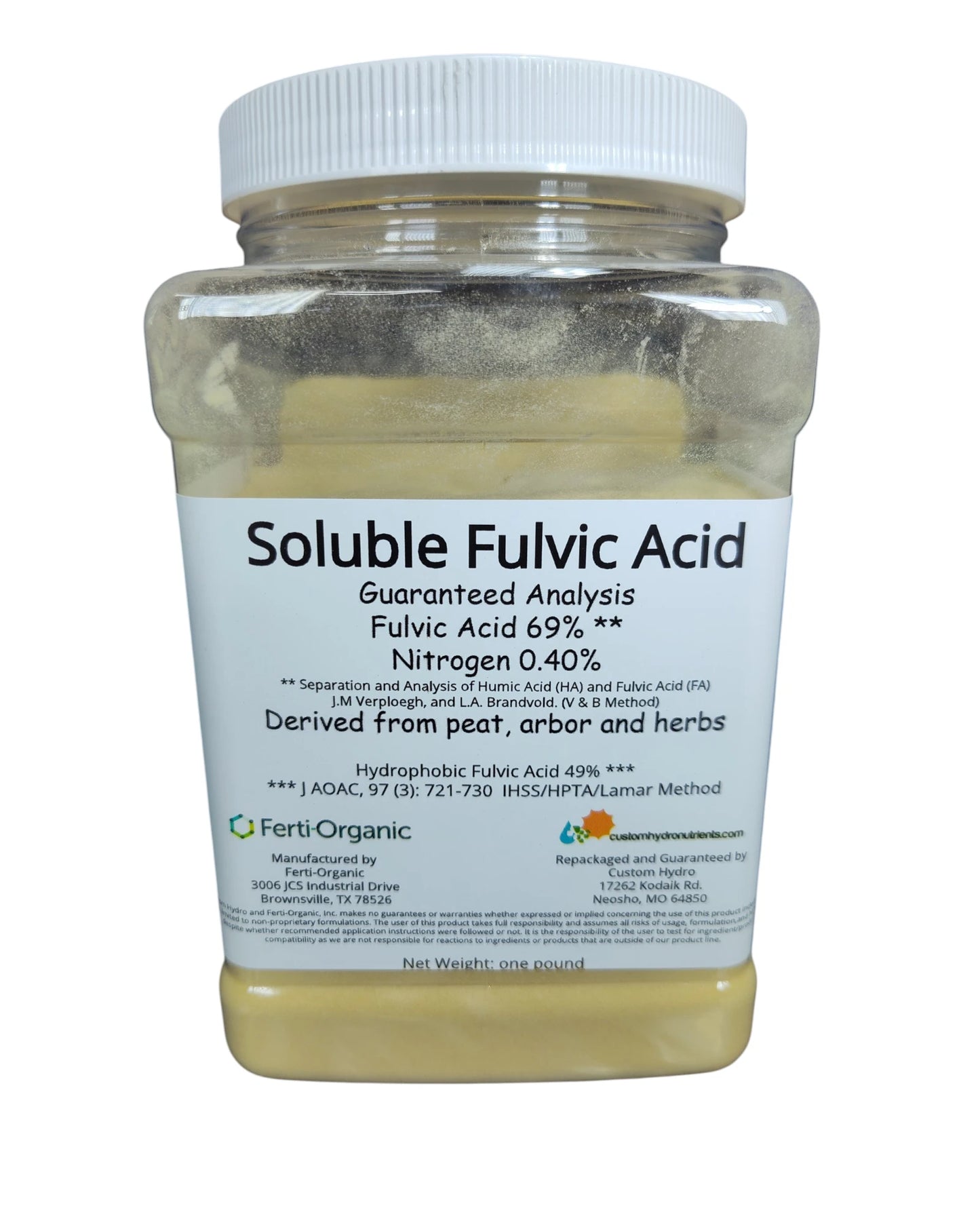 Ferti-Organic Soluble Fulvic Acid 69% - 1 lb