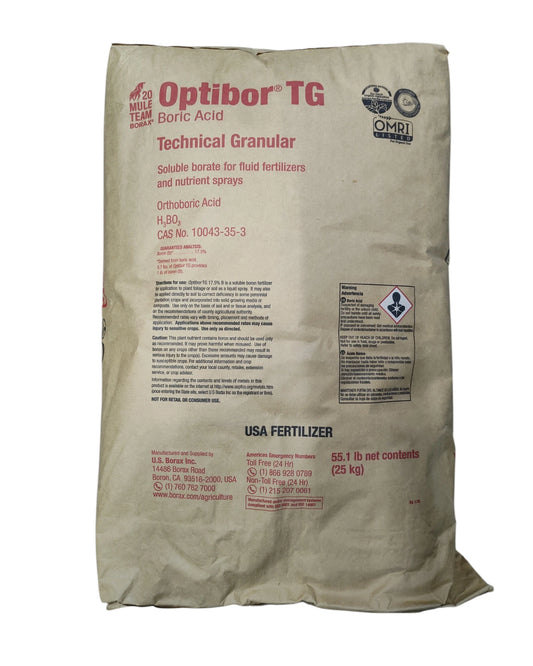 Boric Acid Powder | 99.9% Pure 55 lb Bag