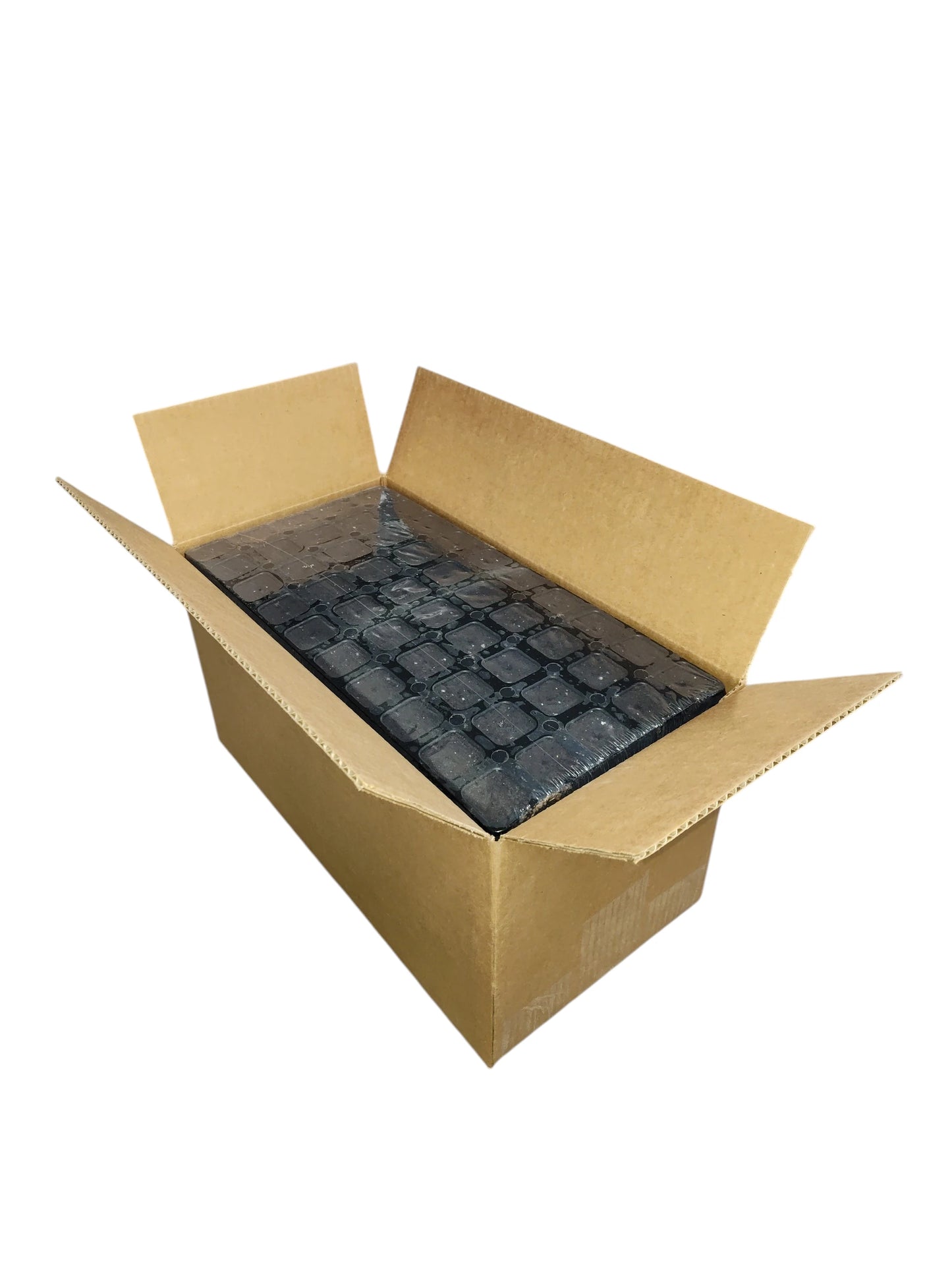 Case of 6 Speedy Root 50-cell propagation trays with peat plugs for commercial growers