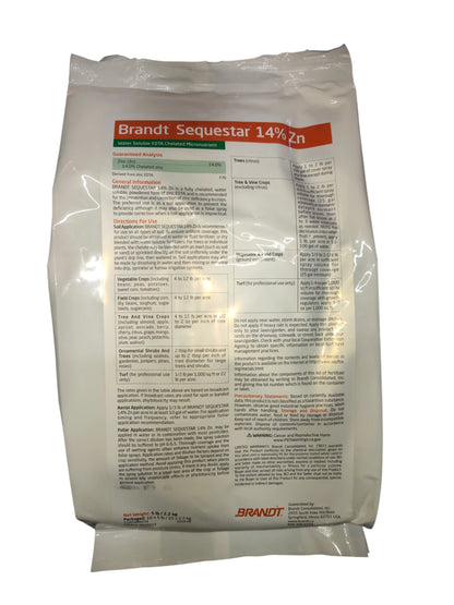 Brandt Sequestar 14% Zinc EDTA microgranule