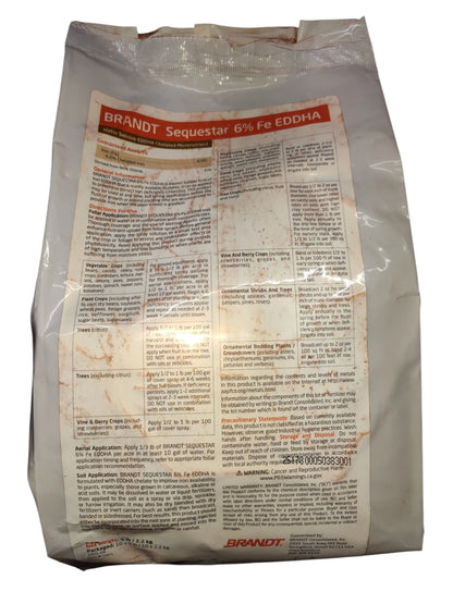 Sequestar 6% Fe EDDHA Iron Chelate