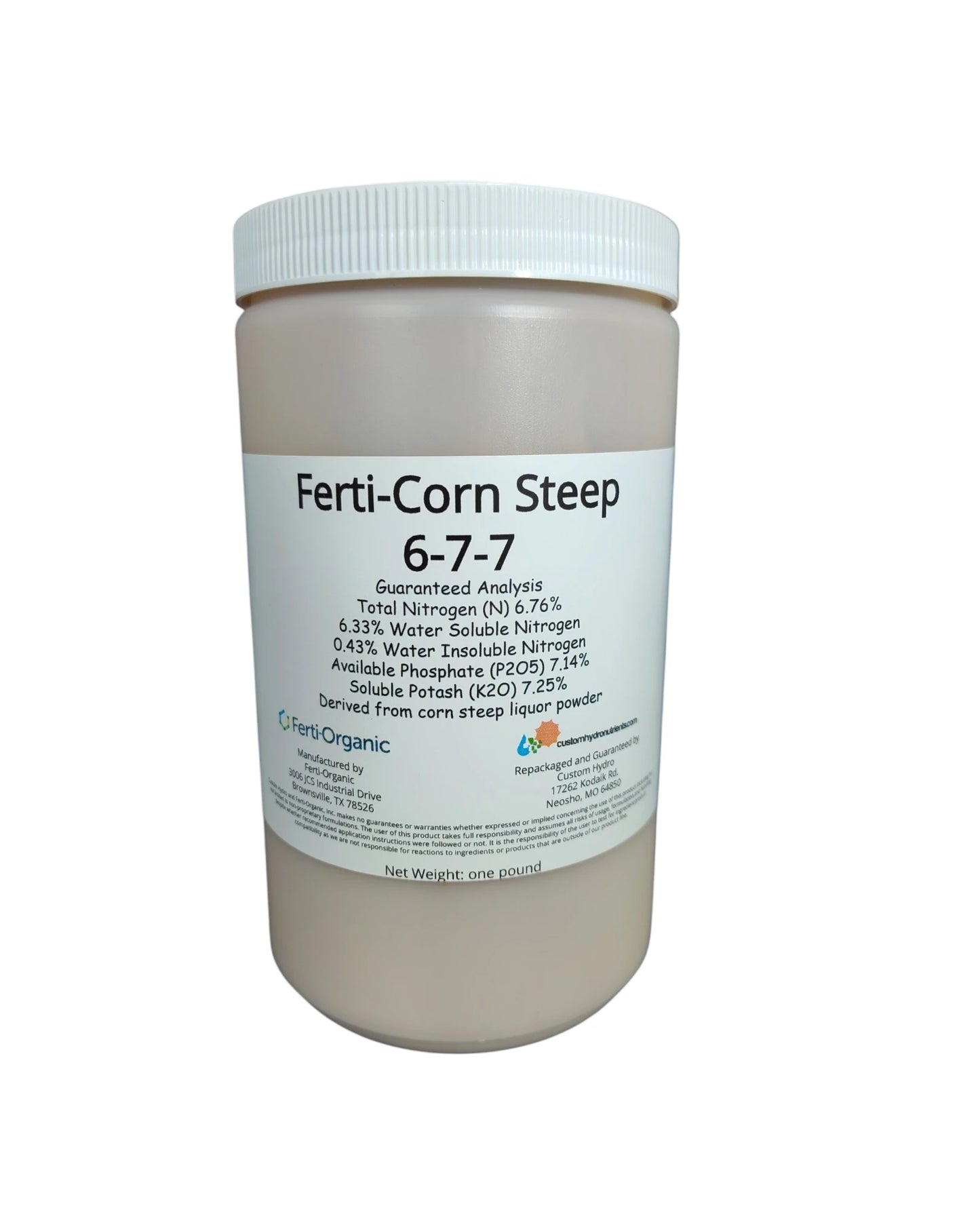 Ferti-Corn Steep Powder 6-7-7 Organic NPK - 1 lb