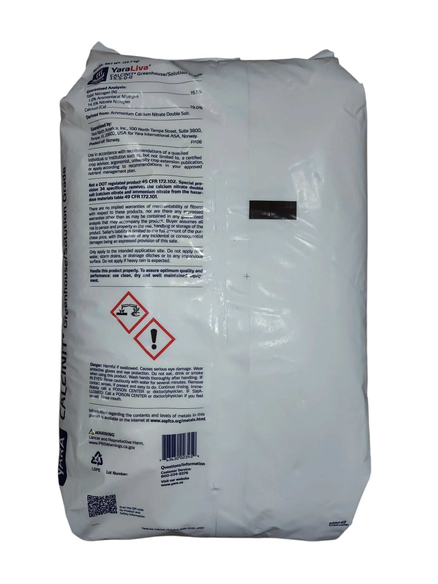 YaraLiva CalciNit 15.5-0-0 | 50 lb