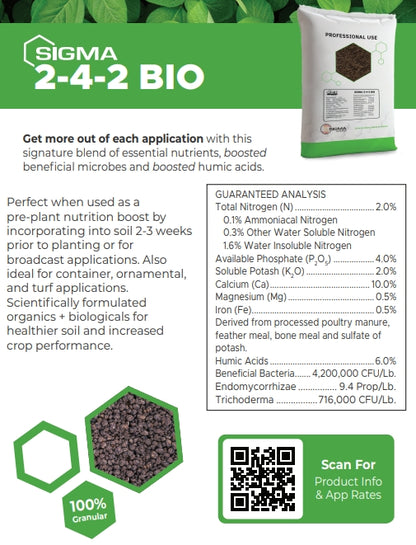 Sigma 2-4-2 Bio With Value-Added Biologicals | 50 lb.