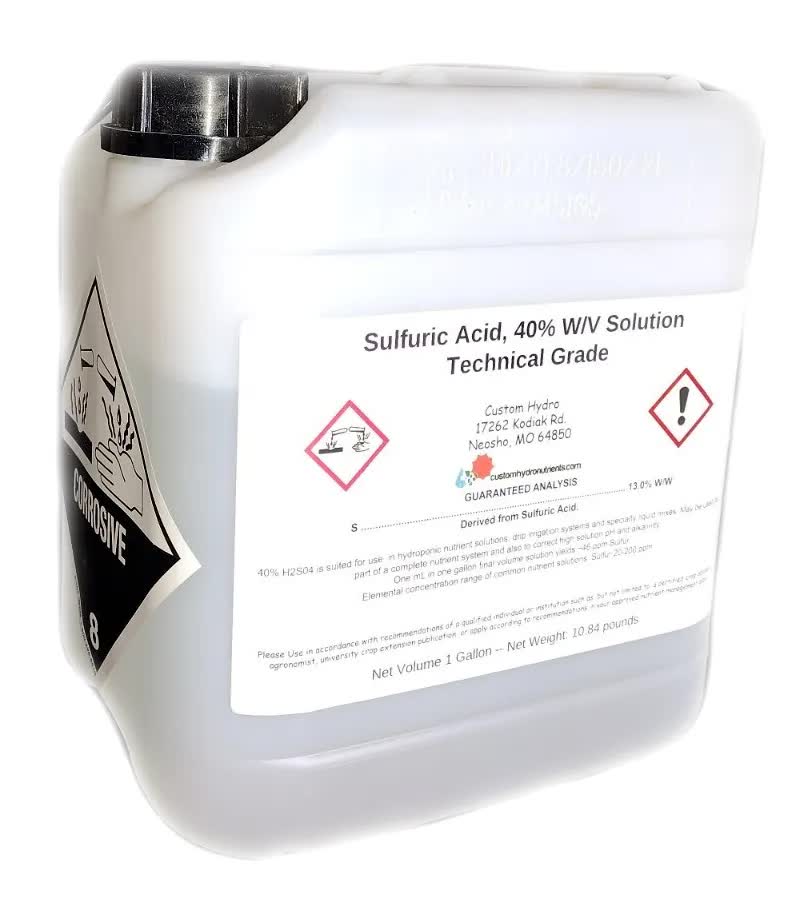 SULFURIC ACID, 40%, 5 gallon jerican