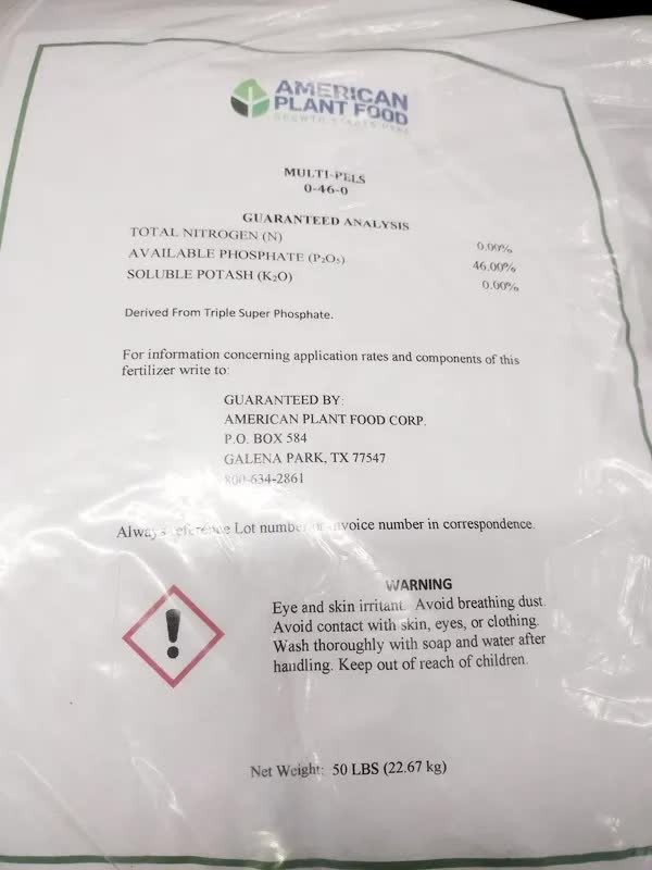 Super Triple Phosphate 0-46-0 fertilizer 50 lb.