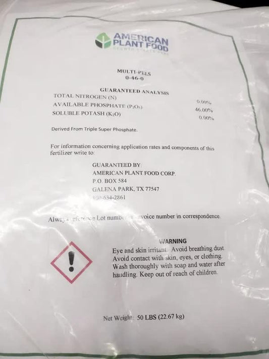 Super Triple Phosphate 0-46-0 fertilizer 50 lb.