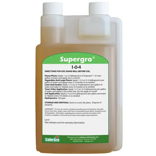 Supergro 1-0-4 Quart