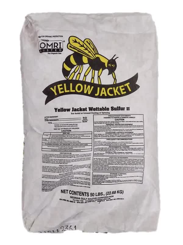 Yellow Jacket Wettable Sulfur II - 50 lb